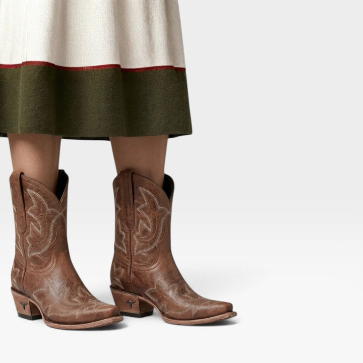 Rosalind | Bold Embroidered Cowboy Boots Women