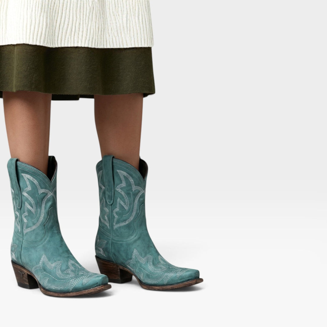 Rosalind | Bold Embroidered Cowboy Boots Women