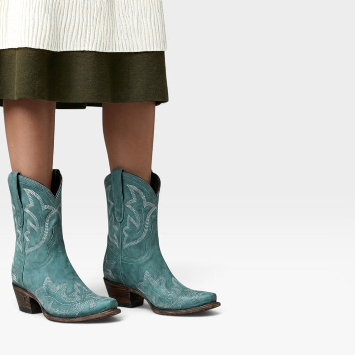 Rosalind | Bold Embroidered Cowboy Boots Women
