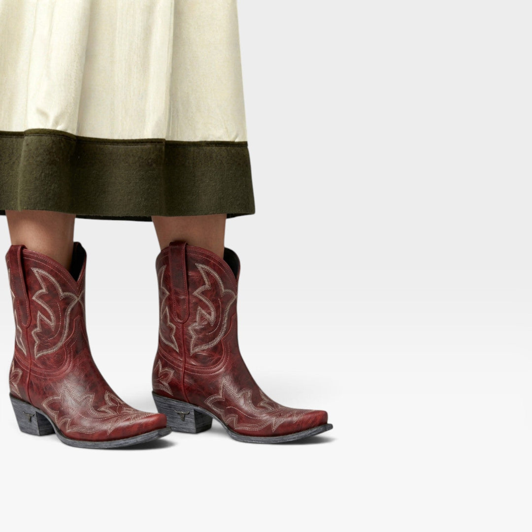 Rosalind | Bold Embroidered Cowboy Boots Women