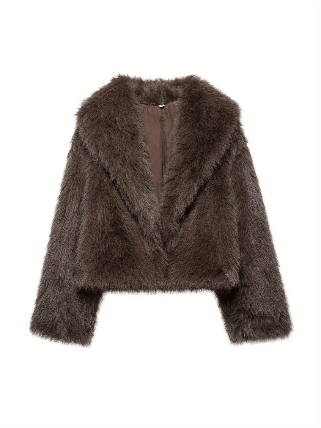 Lowri | Plush Cropped Faux Fur Jacket