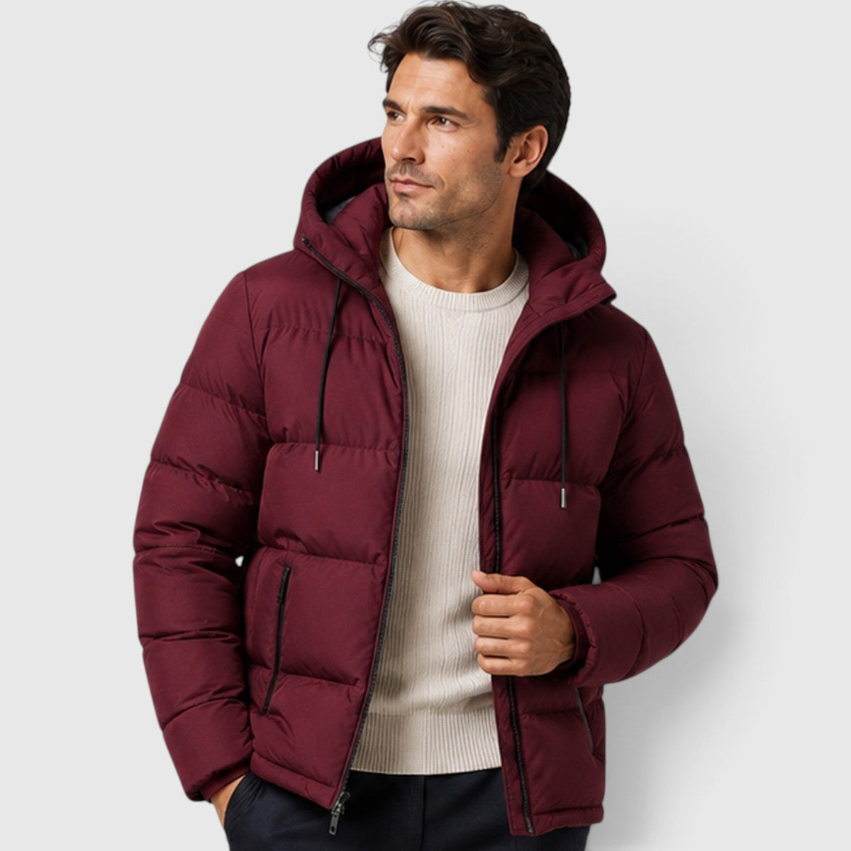 Victor | Classic Hooded Puffer Jacket for Men