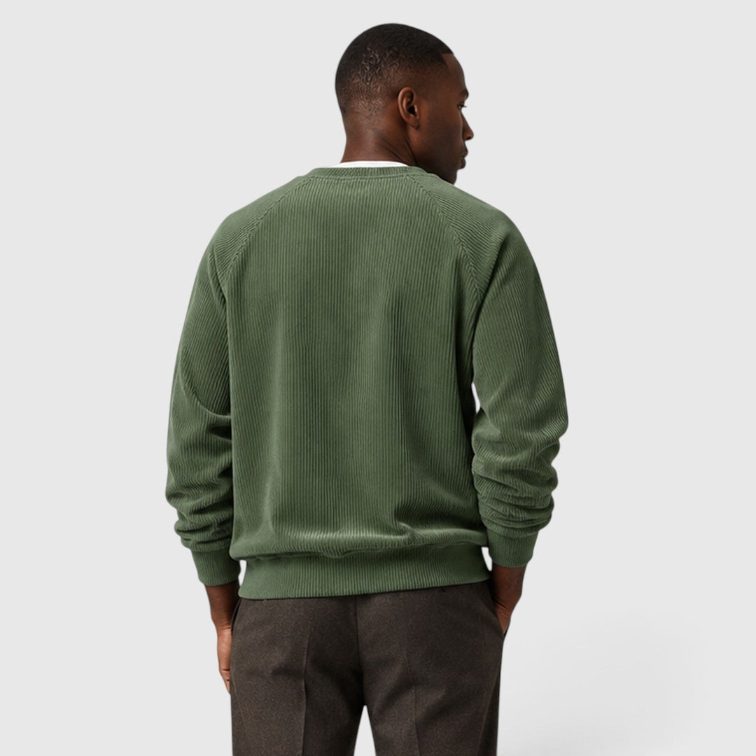 Clyde | Effortless Ribbed Cotton Crew Neck Jumper