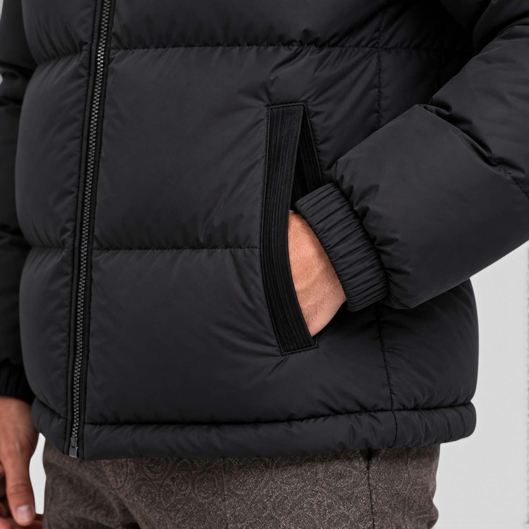 Sullivan | Practical Hooded Corduroy-Panel Puffer Jacket