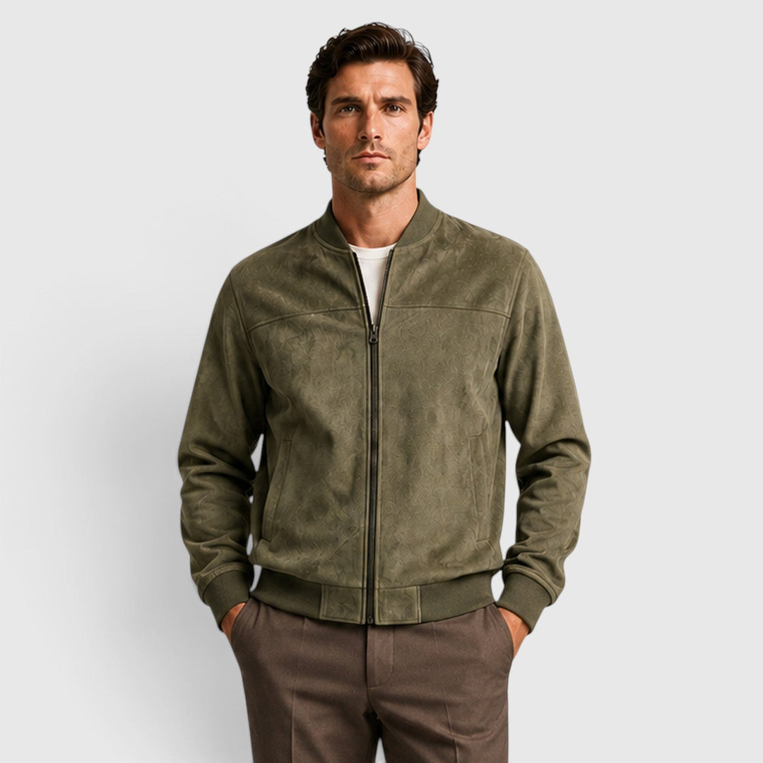 Clayton | Relaxed Suede Bomber Jacket