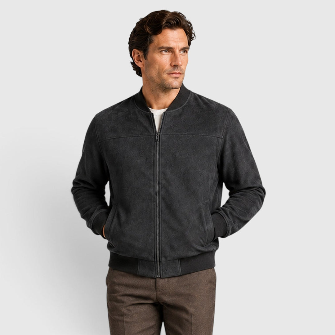 Clayton | Relaxed Suede Bomber Jacket