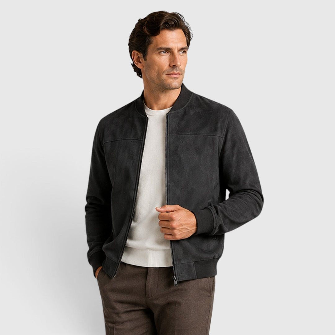 Clayton | Relaxed Suede Bomber Jacket