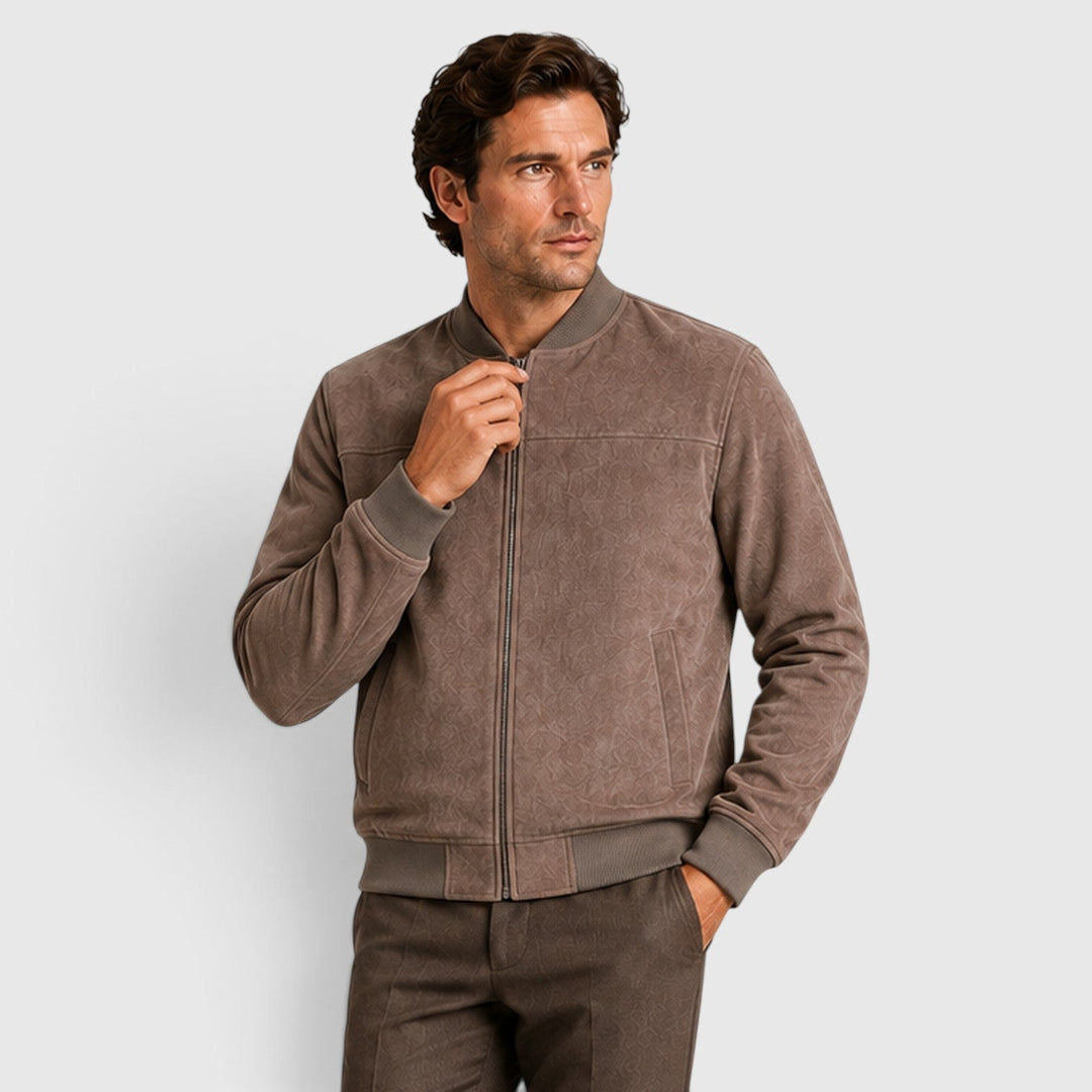 Clayton | Relaxed Suede Bomber Jacket