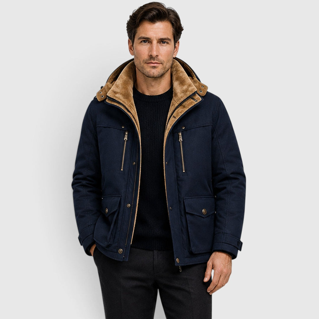 Chip | Warm Hooded Multi-Pocket Field Jacket