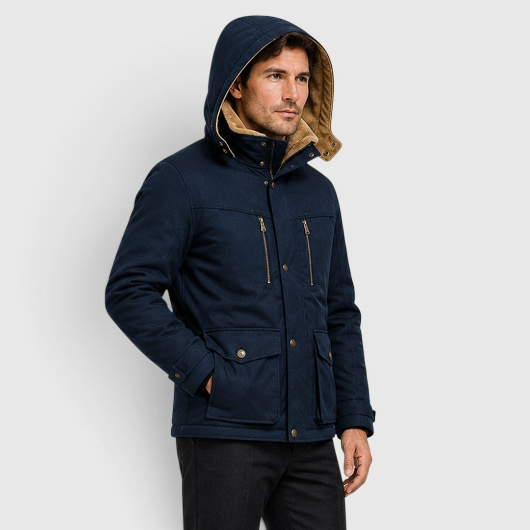Chip | Warm Hooded Multi-Pocket Field Jacket