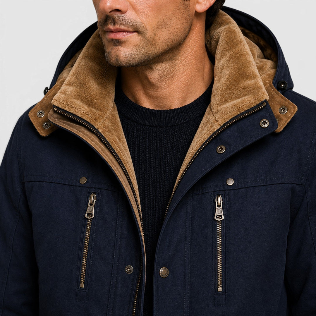 Chip | Warm Hooded Multi-Pocket Field Jacket