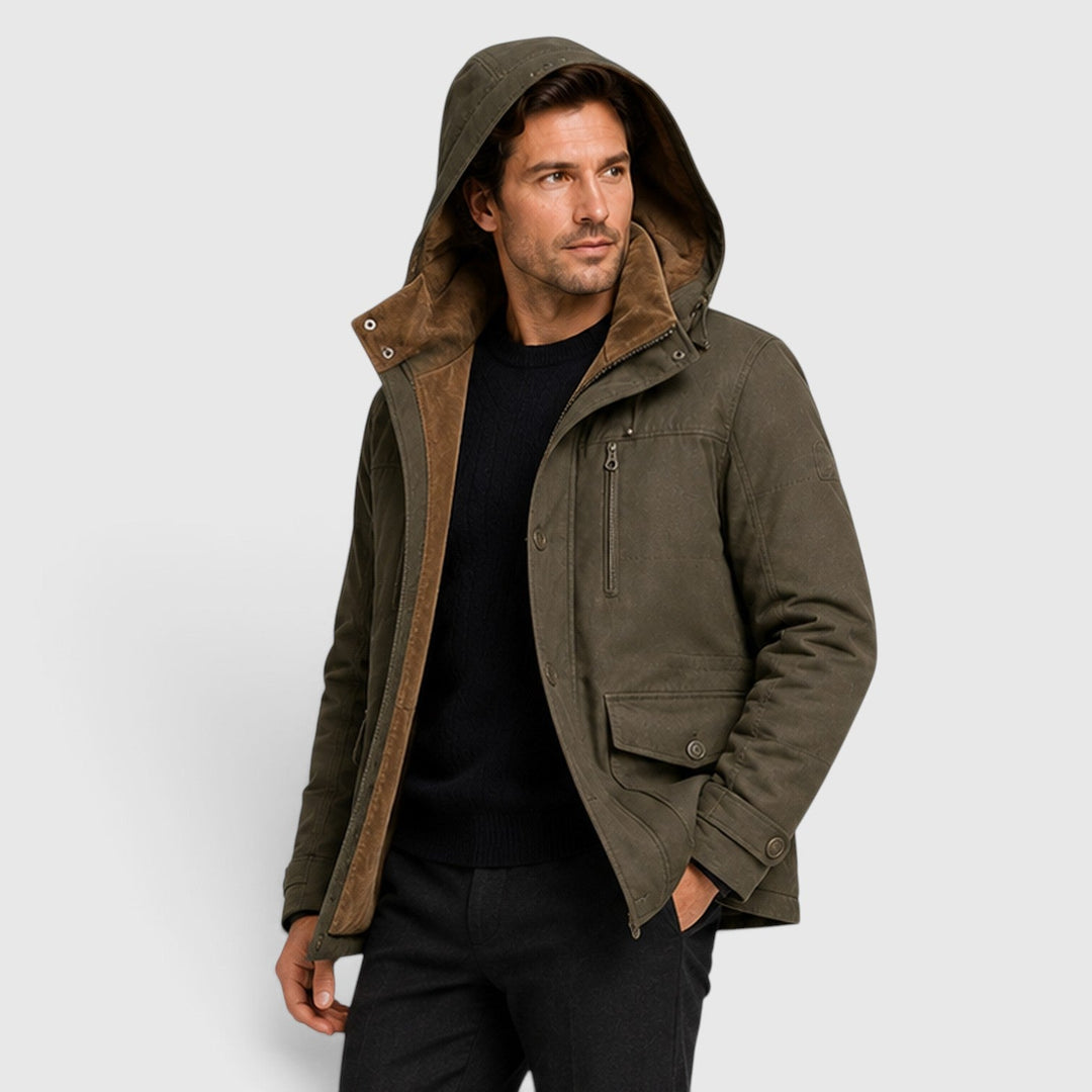 Chip | Warm Hooded Multi-Pocket Field Jacket