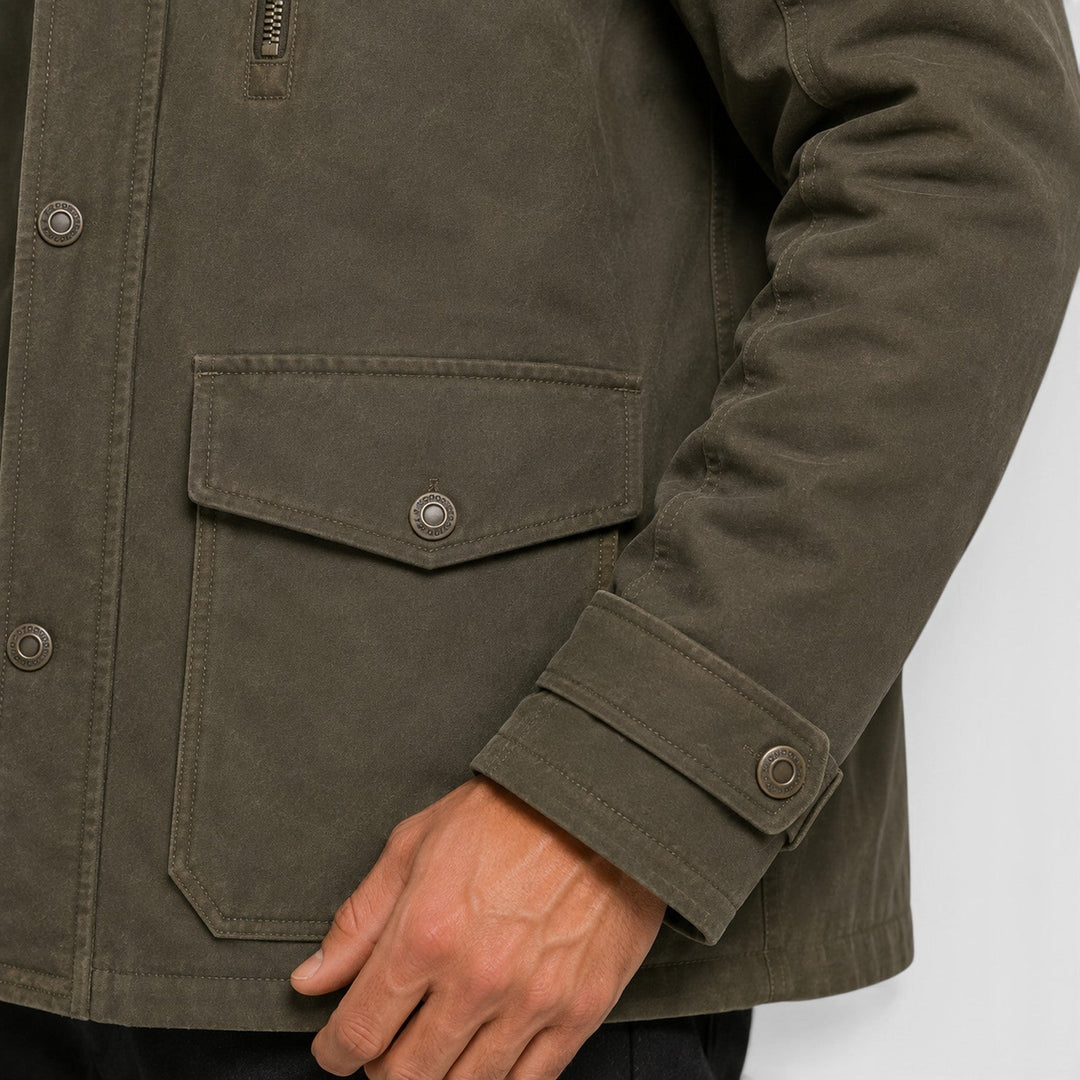Chip | Warm Hooded Multi-Pocket Field Jacket