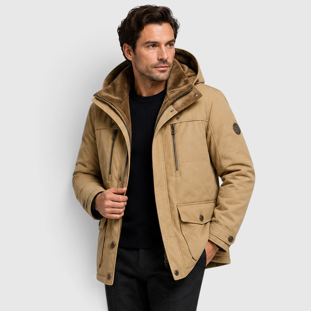 Chip | Warm Hooded Multi-Pocket Field Jacket