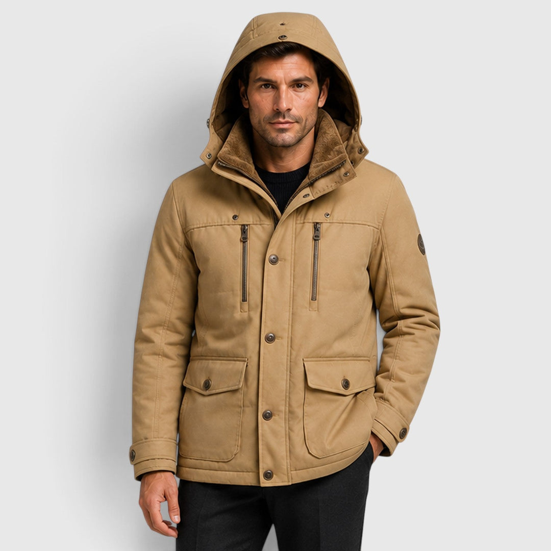 Chip | Warm Hooded Multi-Pocket Field Jacket