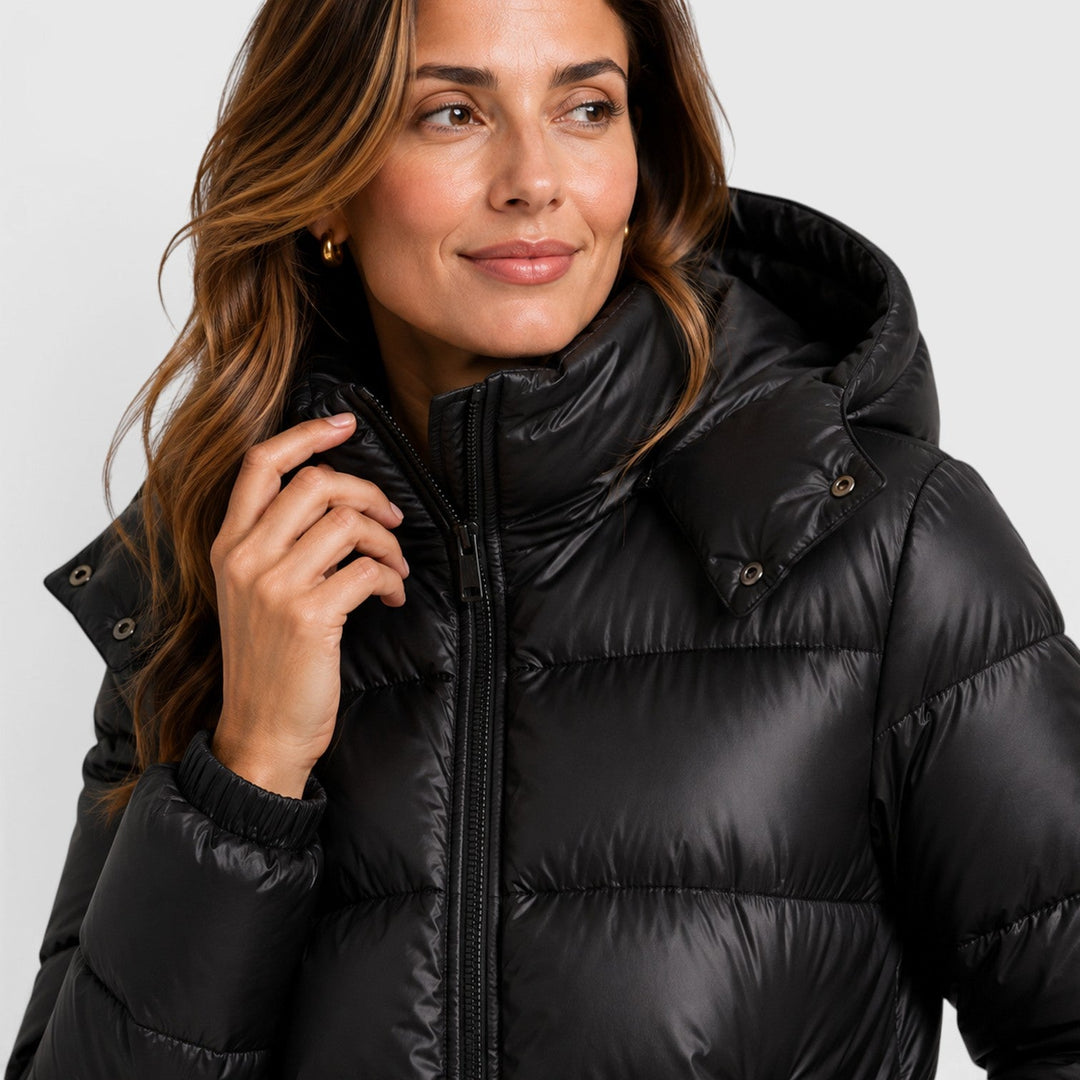 Freya | Sleek Hooded Lightweight Puffer Jacket