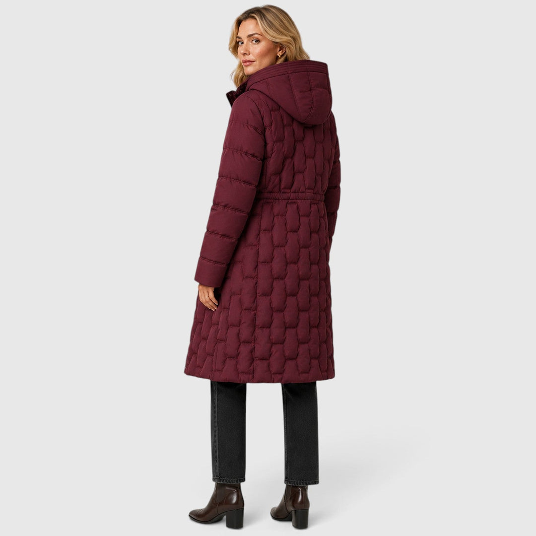 Isla | Women's Refined Long Hooded Puffer Coat