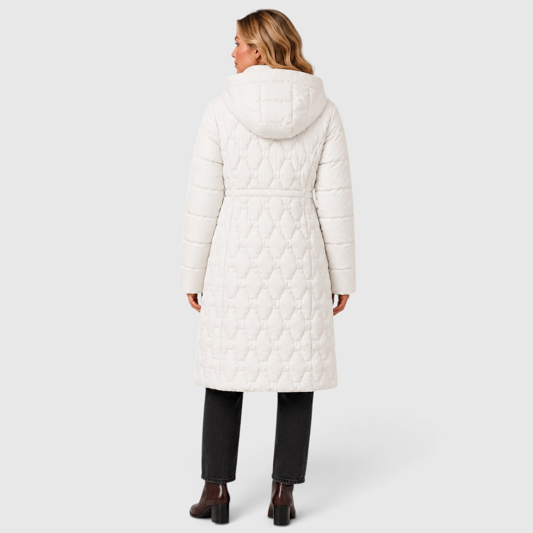Isla | Women's Refined Long Hooded Puffer Coat