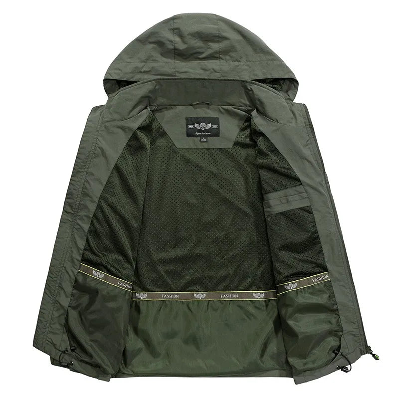 Lennox | Waterproof Outdoor Jacket with Detachable Hood for Men