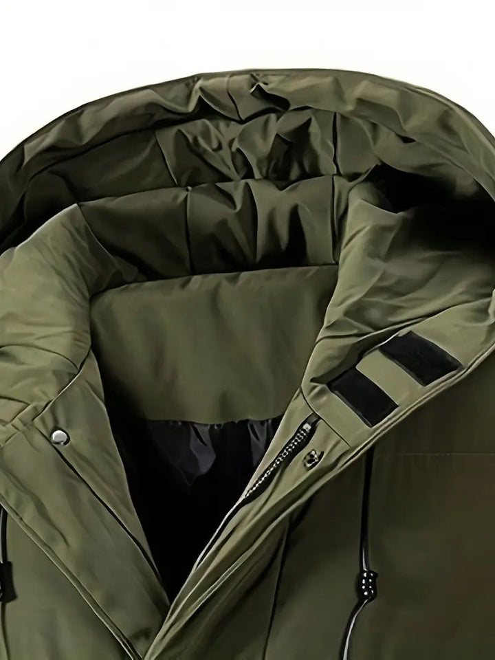 Warrick | Premium Long Hooded Puffer Jacket for Men