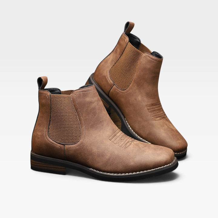 Leland | Classic Leather Chelsea Boots Men