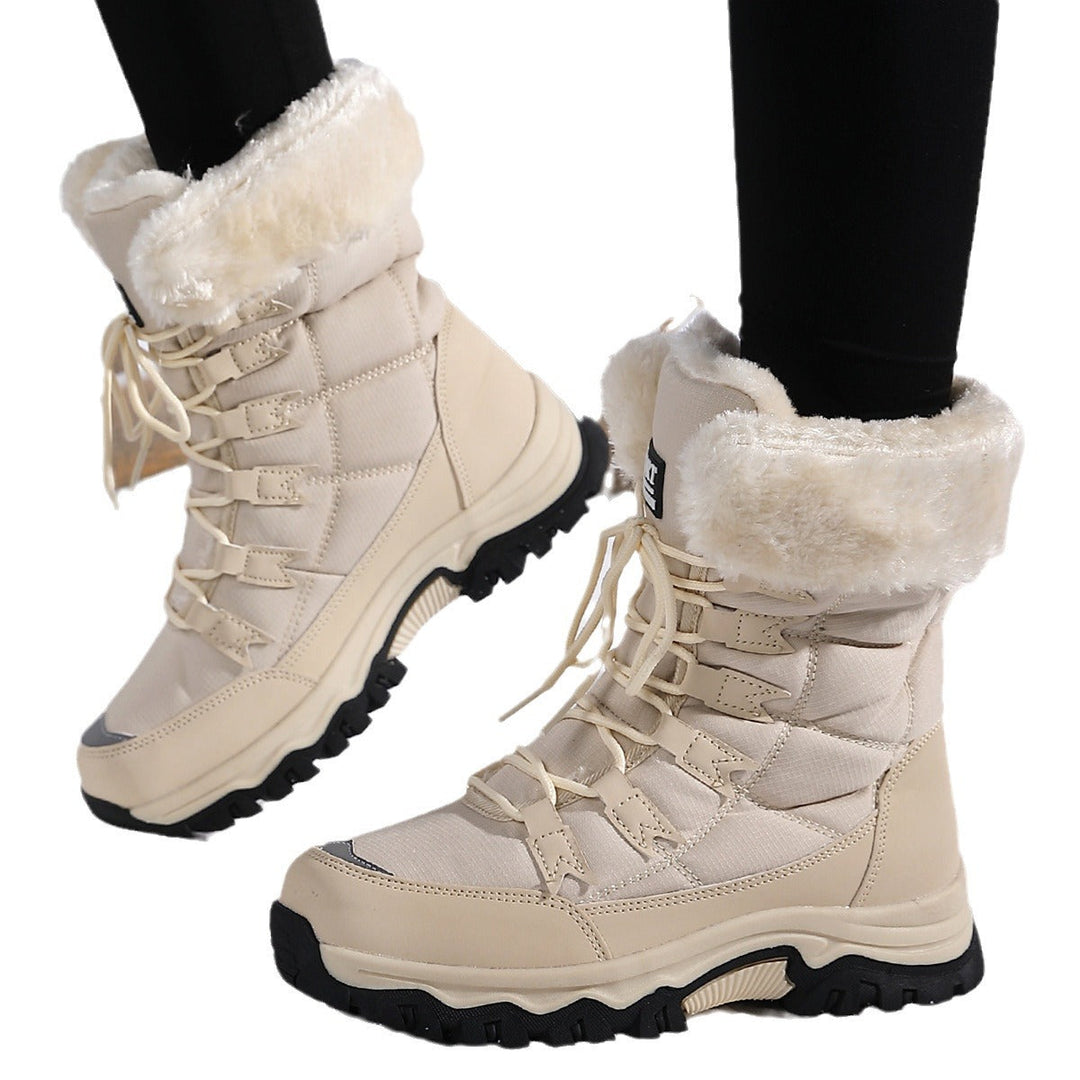 Drusilla | Sturdy Snow Boots Women Waterproof Faux-Fur Trim