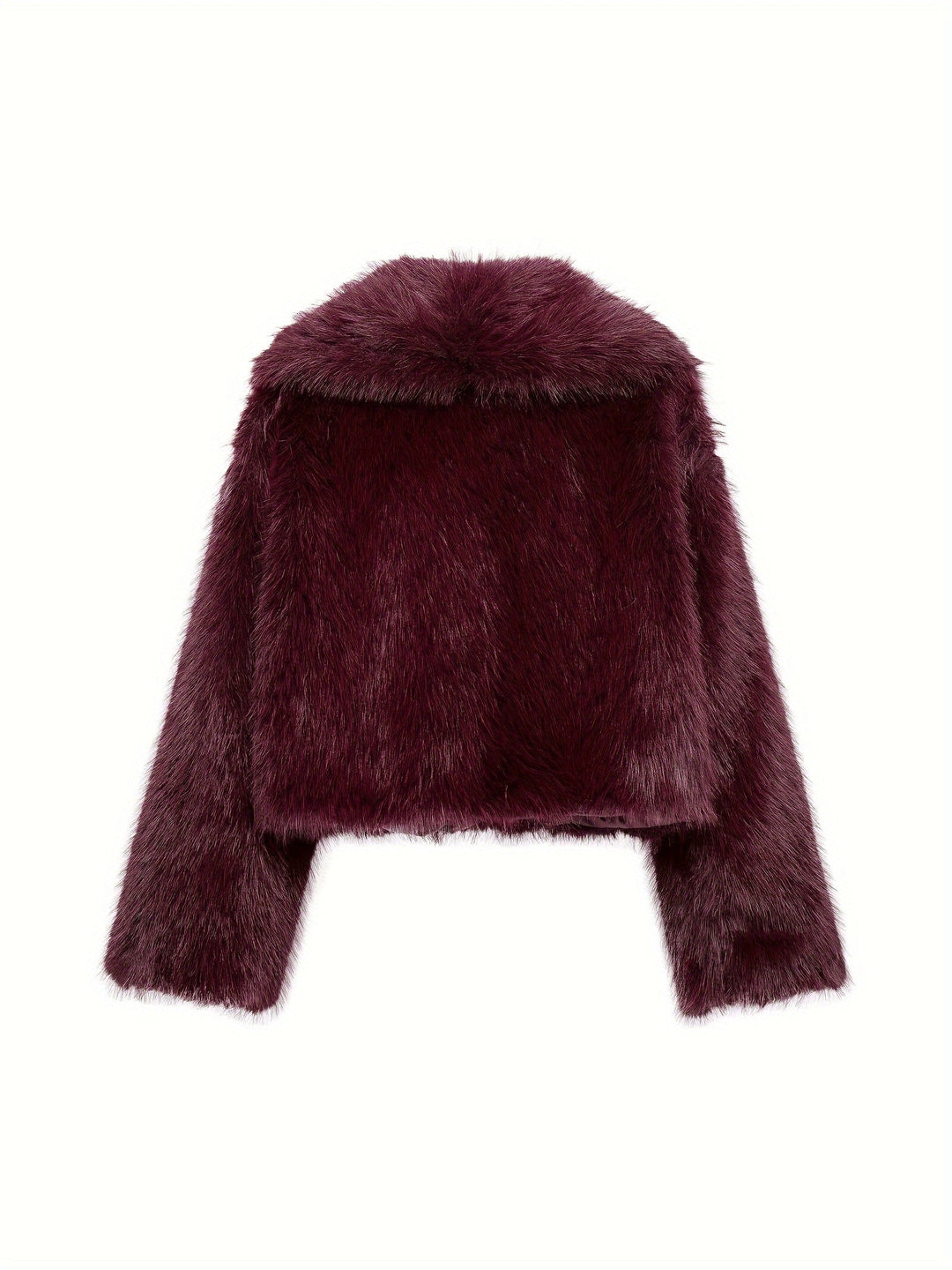 Lowri | Plush Cropped Faux Fur Jacket