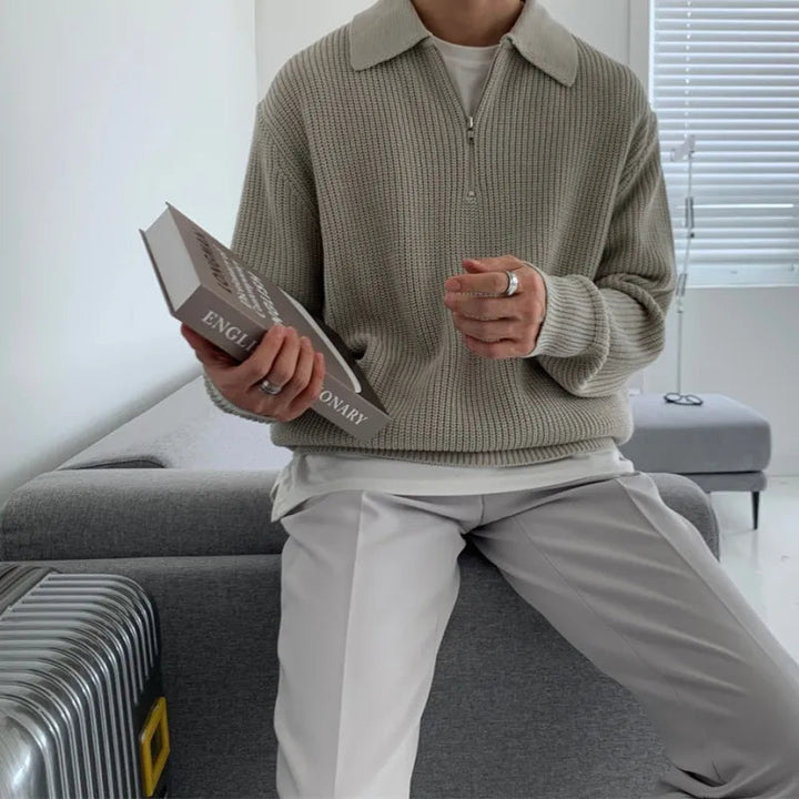 Otto | Classic Zip Jumper with Relaxed Fit for Men