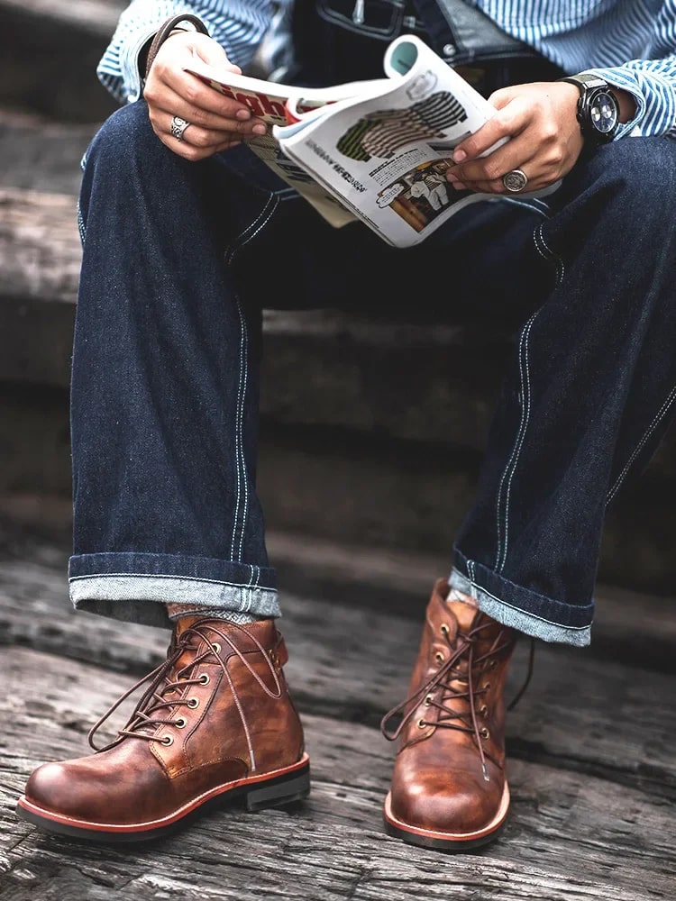 Boyd | Smart Buckle Strap Leather Ankle Boots