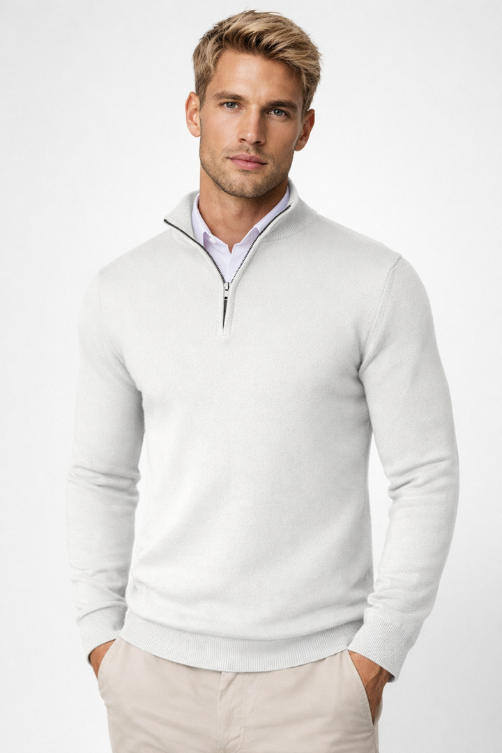 Aldric | Warm Half-Zip Turtleneck Sweater for Men
