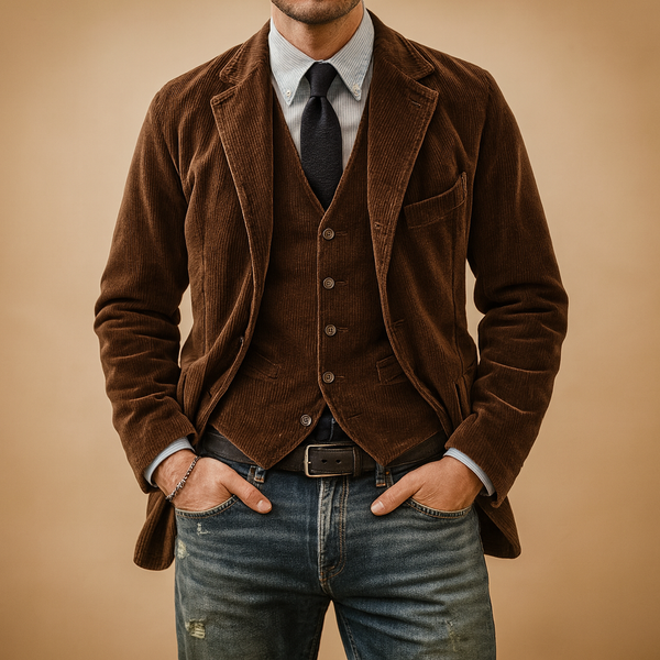 Aurelius | Refined Corduroy Blazer for Men