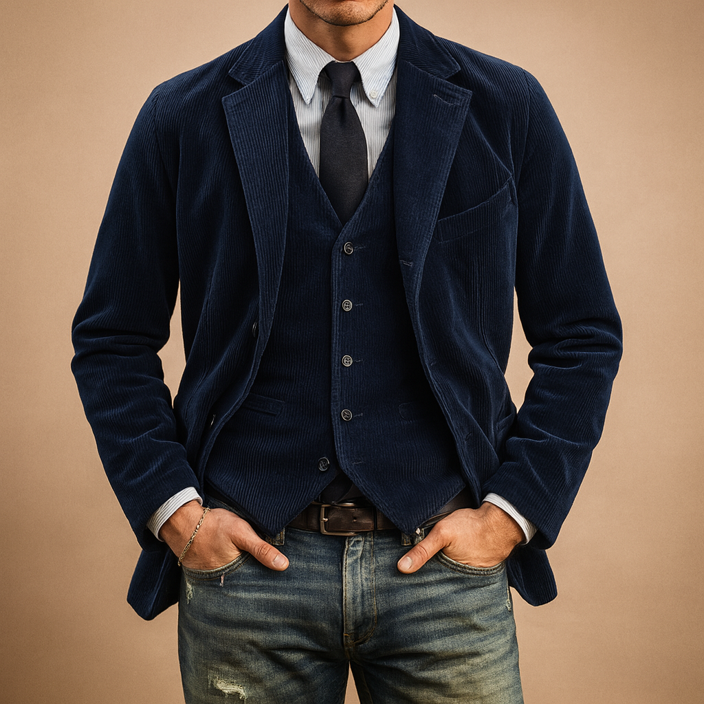 Aurelius | Refined Corduroy Blazer for Men