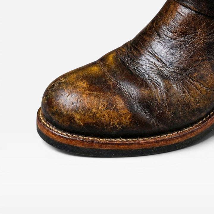 Anselm | Rugged Buckle Strap Leather Mens Boots