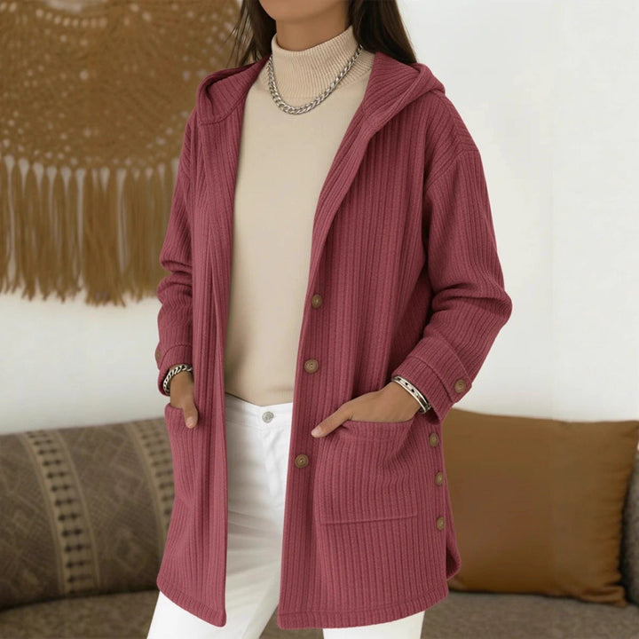 Eleanor | Effortless Hooded Corduroy Jacket