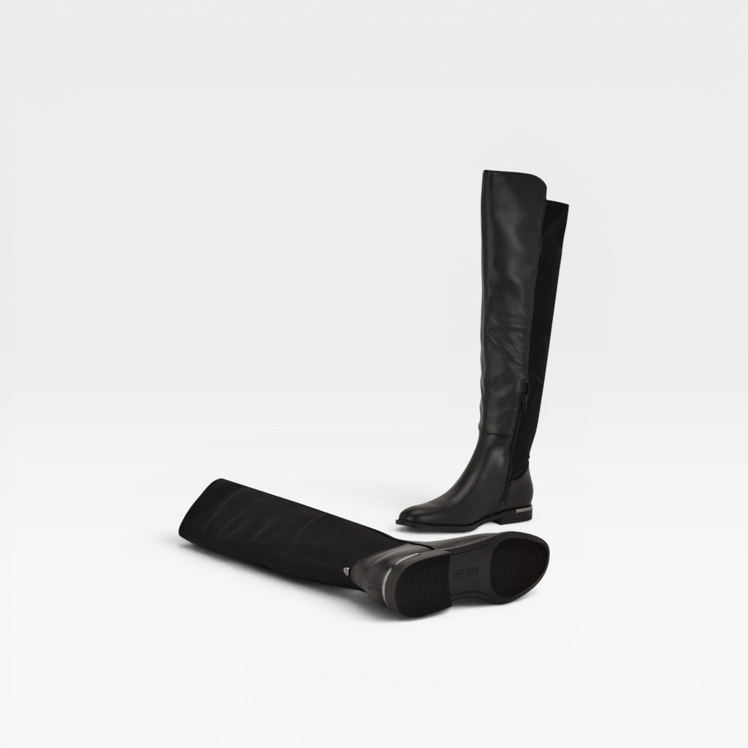 Octavia | Polished Over The Knee Flat Boots Women