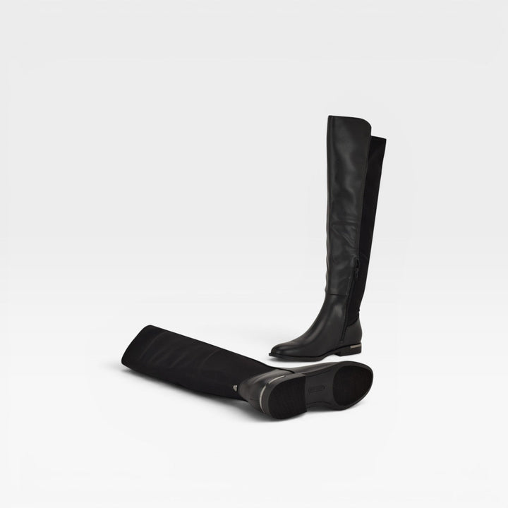 Octavia | Polished Over The Knee Flat Boots Women