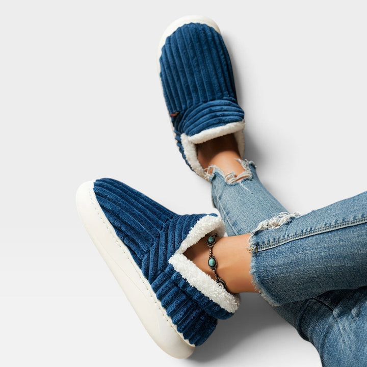 Millicent | Cozy Fleece-Lined Corduroy Slipper Boots Women