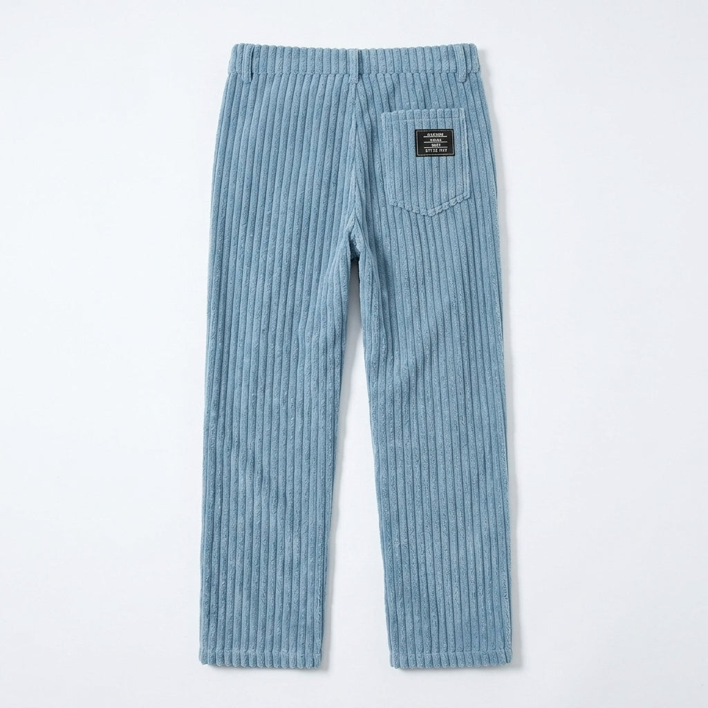 Stanton | Relaxed Casual Trousers Men Wide-Leg Corduroy