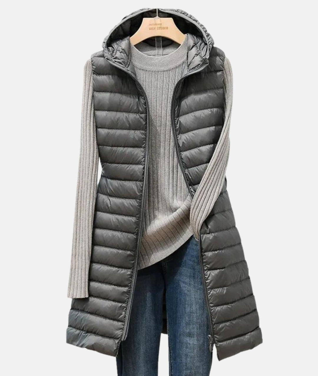 Isla | Sleek Quilted Longline Gilet