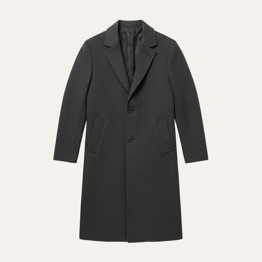Ferdinand | Polished Wool Overcoat for Men