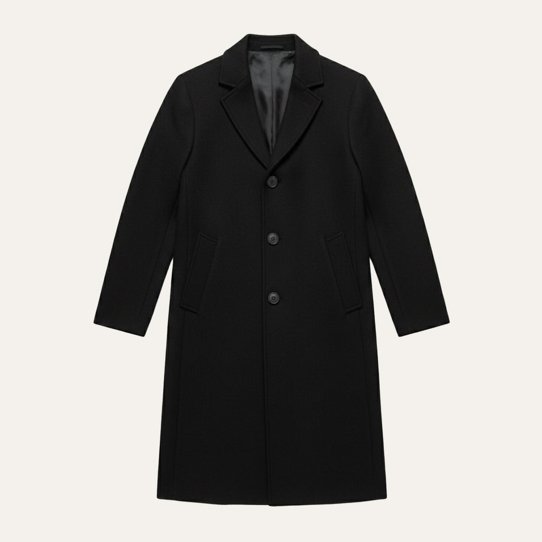 Ferdinand | Polished Wool Overcoat for Men