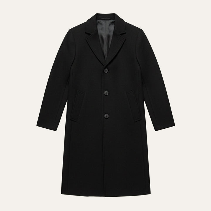 Ferdinand | Polished Wool Overcoat for Men