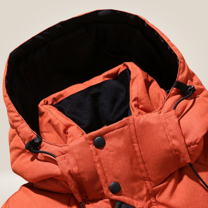 Darius | Rugged Fleece-Lined Parka Coat for Men