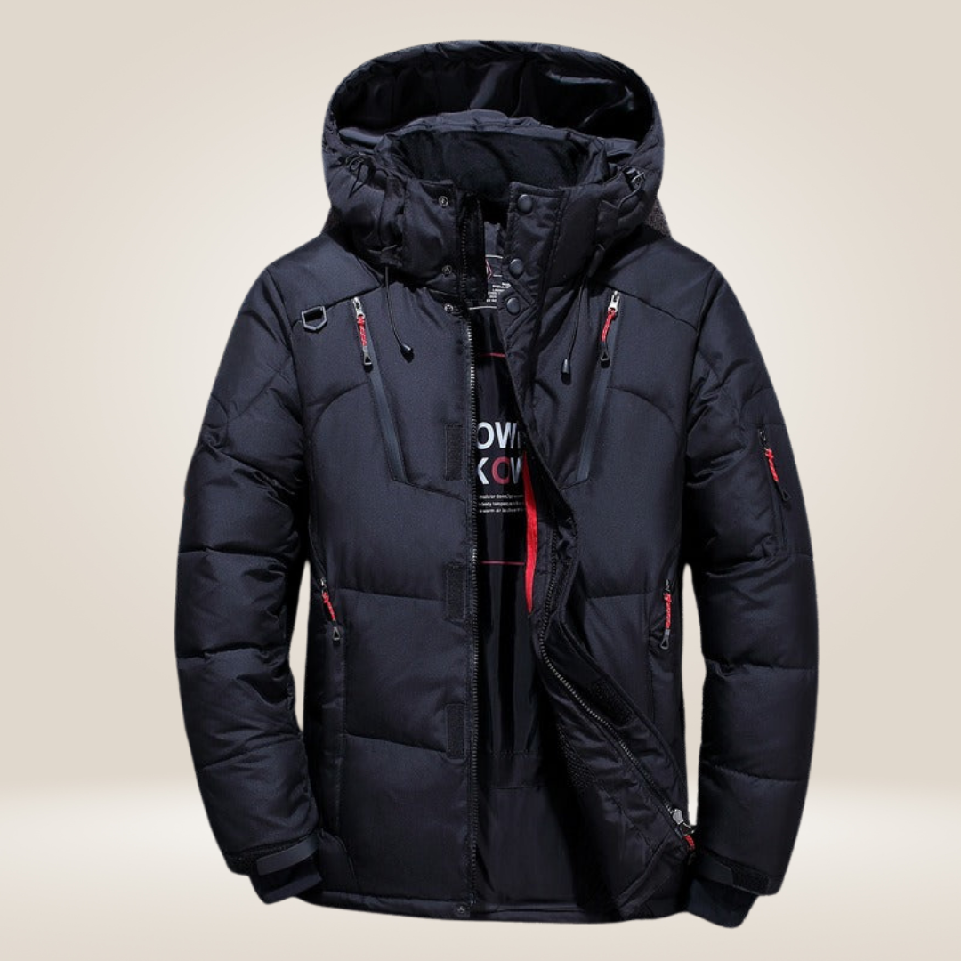 Darius | Rugged Fleece-Lined Parka Coat for Men