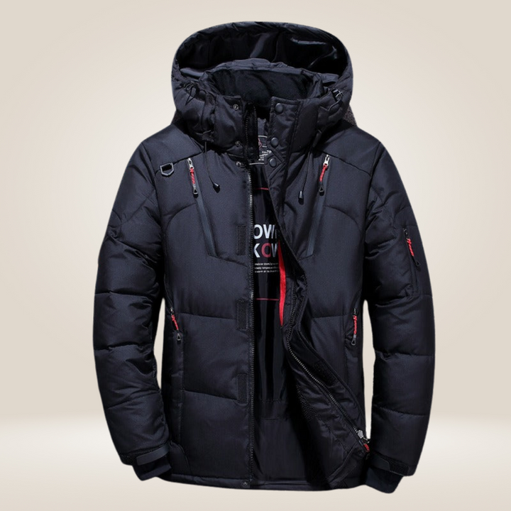 Darius | Rugged Fleece-Lined Parka Coat for Men