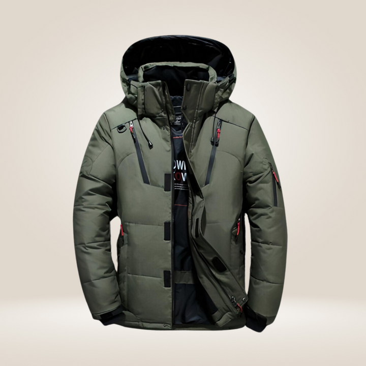 Darius | Rugged Fleece-Lined Parka Coat for Men