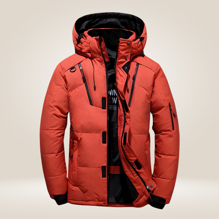 Darius | Rugged Fleece-Lined Parka Coat for Men