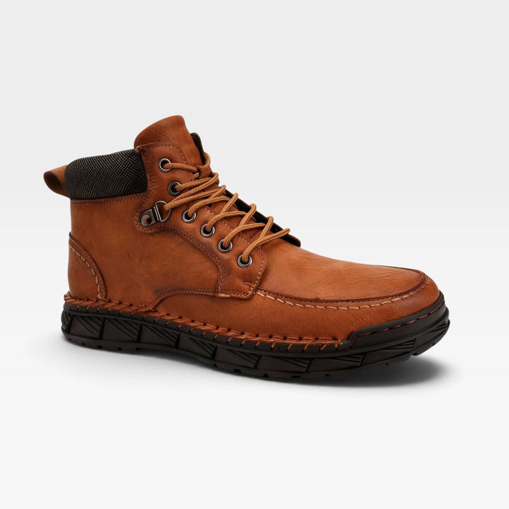 Laurence | Rugged Suede Lace-Up Ankle Boots