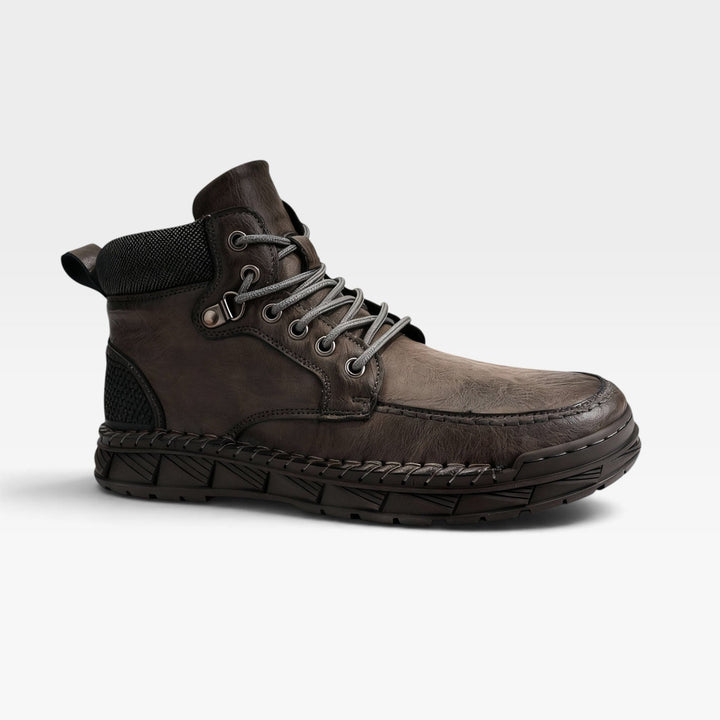 Laurence | Rugged Suede Lace-Up Ankle Boots