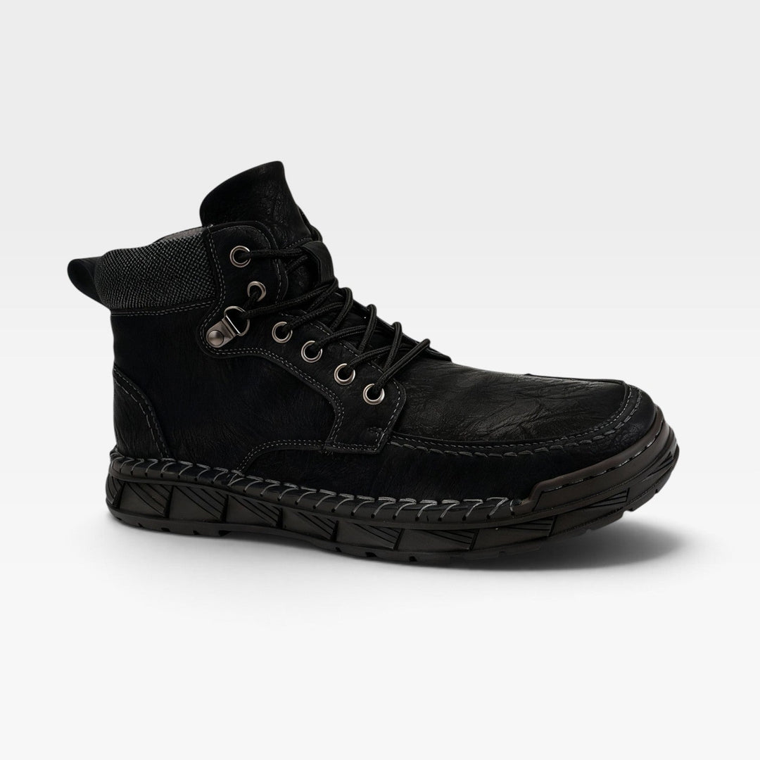 Laurence | Rugged Suede Lace-Up Ankle Boots